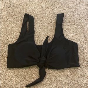 Black Tie Bikini Top